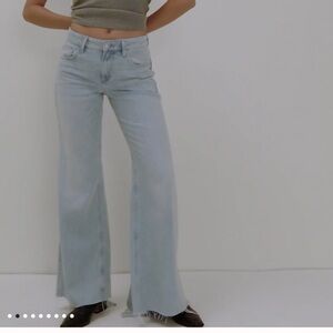 Free People Light Blue Flare Jeans
